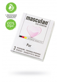 Супертонкие презервативы Masculan Pur - 3 шт. - Masculan - купить с доставкой в Домодедово