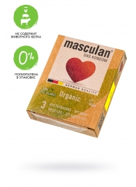 Экологически чистые презервативы Masculan Organic - 3 шт. - Masculan - купить с доставкой в Домодедово