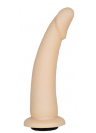 Телесная гладкая насадка-фаллоимитатор Harness - 17 см. - LOVETOY (А-Полимер) - купить с доставкой в Домодедово