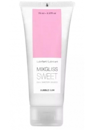 Смазка на водной основе Mixgliss Sweet с ароматом бабл-гам - 70 мл. - Mixgliss - купить с доставкой в Домодедово
