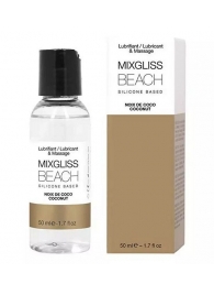 Смазка на силиконовой основе Mixgliss Beach - 50 мл. - Mixgliss - купить с доставкой в Домодедово