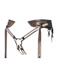 Бронзовый пояс для насадок Desirous Harness - Strap-on-me - купить с доставкой в Домодедово