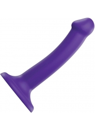 Фиолетовый фаллоимитатор-насадка Strap-On-Me Dildo Dual Density size S - 17 см. - Strap-on-me - купить с доставкой в Домодедово