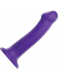 Фиолетовый фаллоимитатор-насадка Strap-On-Me Dildo Dual Density size L - 19 см. - Strap-on-me - купить с доставкой в Домодедово