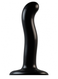 Черный фаллоимитатор-насадка Strap-On-Me P G spot Dildo size S - 16,4 см. - Strap-on-me - купить с доставкой в Домодедово