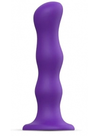 Фиолетовая насадка Strap-On-Me Dildo Geisha Balls size XL - Strap-on-me - купить с доставкой в Домодедово