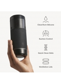 Черный мастурбатор с контролем всасывания Arcwave Pow Stroker - Arcwave - в Домодедово купить с доставкой