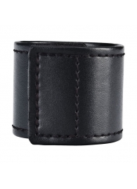 Хомут-утяжка для мошонки из искусственной кожи на липучке VELCRO BALL STRETCHER- 4 см. - BlueLine - в Домодедово купить с доставкой