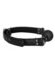 Черный кляп-шарик BALL GAG DIAMOND - Dream Toys - купить с доставкой в Домодедово