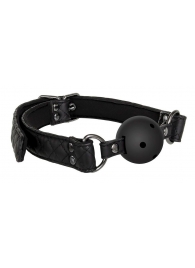 Черный кляп-шарик BALL GAG DIAMOND - Dream Toys - купить с доставкой в Домодедово