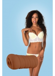 Коричневый мастурбатор-вагина BRIANNA - Dream Toys - в Домодедово купить с доставкой