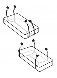 Фиксаторы для кровати WRAPAROUND MATTRESS RESTRAIN - Pipedream - купить с доставкой в Домодедово
