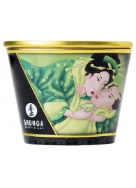 Массажная свеча Exotic Green Tea с ароматом зелёного чая - 170 мл. - Shunga - купить с доставкой в Домодедово