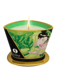 Массажная свеча Exotic Green Tea с ароматом зелёного чая - 170 мл. - Shunga - купить с доставкой в Домодедово