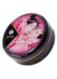 Массажная свеча Rose Petals с ароматом розы - 30 мл. - Shunga - купить с доставкой в Домодедово