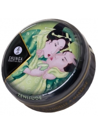 Массажная свеча Exotic Green Tea с ароматом зелёного чая - 30 мл. - Shunga - купить с доставкой в Домодедово