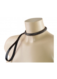 Эффектный сверкающий ошейник с поводком  Гламур - Sitabella - купить с доставкой в Домодедово