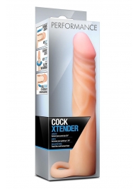 Телесная насадка на пенис Cock Xtender - 17,7 см. - Blush Novelties - в Домодедово купить с доставкой