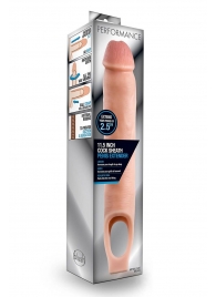 Телесная насадка на пенис 11.5 Inch Cock Sheath Penis Extender - 29,2 см. - Blush Novelties - в Домодедово купить с доставкой