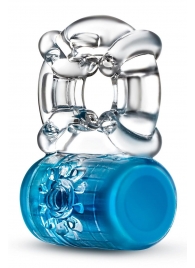 Синее эрекционное виброкольцо Pleaser Rechargeable C-Ring - Blush Novelties - в Домодедово купить с доставкой