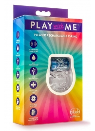 Фиолетовое эрекционное виброкольцо Pleaser Rechargeable C-Ring - Blush Novelties - в Домодедово купить с доставкой