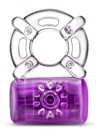 Фиолетовое эрекционное виброкольцо One Night Stand Vibrating C-Ring - Blush Novelties - в Домодедово купить с доставкой
