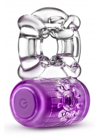 Фиолетовое эрекционное виброкольцо One Night Stand Vibrating C-Ring - Blush Novelties - в Домодедово купить с доставкой