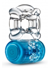 Синее эрекционное виброкольцо One Night Stand Vibrating C-Ring - Blush Novelties - в Домодедово купить с доставкой
