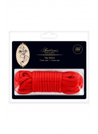 Красная веревка для фиксации - 10 м. - Sweet Caress - купить с доставкой в Домодедово