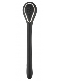 Черный гибкий уретральный стимулятор с вибрацией Vibrating Bendable Dilator - 13,5 см. - Orion - купить с доставкой в Домодедово
