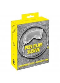 Прозрачная насадка на пенис Piss Play Sleeve для игр с мочеиспусканием - Orion - купить с доставкой в Домодедово