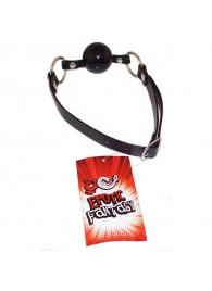 Силиконовый черный кляп-шарик на ремне Black Ballgag - Erotic Fantasy - купить с доставкой в Домодедово