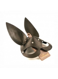 Черная гладкая маска  Зайка  с длинными ушками - Crazy Handmade - купить с доставкой в Домодедово