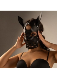 Черная маска  Собака  с ушками - Crazy Handmade - купить с доставкой в Домодедово