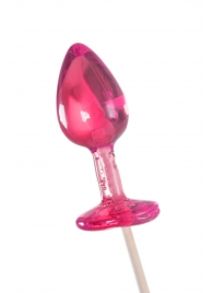 Розовый леденец  в форме анальной втулки со вкусом айриш крим - 29 гр. - Sosuчki - купить с доставкой в Домодедово