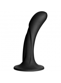 Черная изогнутая насадка Vac-U-Lock G-Spot - 16,5 см. - Doc Johnson - купить с доставкой в Домодедово