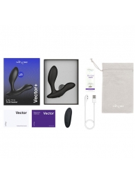 Черный анальный вибратор We-Vibe Vector+ - We-vibe - в Домодедово купить с доставкой