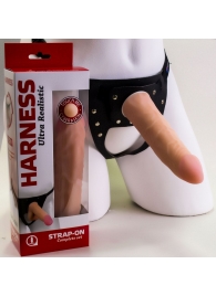 Страпон Харнесс из трусиков и насадки-фаллоса - 17,5 см. - LOVETOY (А-Полимер) - купить с доставкой в Домодедово