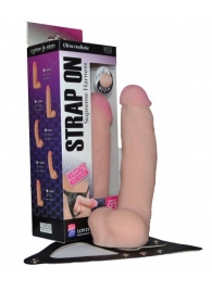Реалистичный фаллос на поясе Harness - 20,5 см. - LOVETOY (А-Полимер) - купить с доставкой в Домодедово