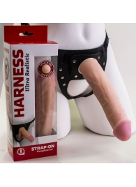 Страпон Харнесс в подарочной упаковке - 21 см. - LOVETOY (А-Полимер) - купить с доставкой в Домодедово