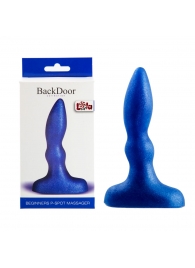 Синий анальный стимулятор Beginners p-spot massager - 11 см. - Lola Games - в Домодедово купить с доставкой