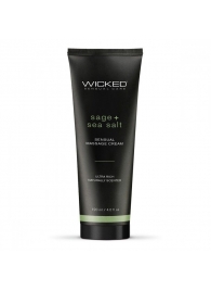 Массажный легкий крем WICKED Sage plus Sea Salt - 120 мл. - Wicked - купить с доставкой в Домодедово