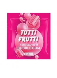 Пробник гель-смазки Tutti-frutti со вкусом бабл-гам - 4 гр. - Биоритм - купить с доставкой в Домодедово