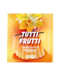 Пробник гель-смазки Tutti-frutti со вкусом ванильного пудинга - 4 гр. - Биоритм - купить с доставкой в Домодедово