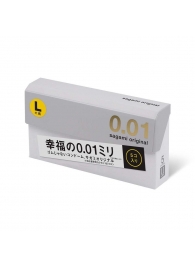 Презервативы Sagami Original 0.02 L-size увеличенного размера - 5 шт. - Sagami - купить с доставкой в Домодедово