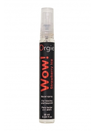 Оральный спрей ORGIE Wow! Strawberry Ice Blowjob Spray с охлаждающим и возбуждающим эффектом - 10 мл. - ORGIE - купить с доставкой в Домодедово