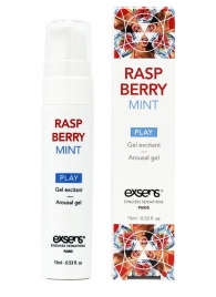 Возбуждающий гель Raspberry Mint с ароматом малины и мяты - 15 мл. - Exsens - купить с доставкой в Домодедово