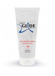Лубрикант на водной основе Just Glide Strawberry с ароматом клубники - 200 мл. - Orion - купить с доставкой в Домодедово