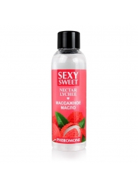 Массажное масло Sexy Sweet Nectar Lychee с феромонами и ароматом личи - 75 мл. - Биоритм - купить с доставкой в Домодедово