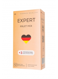 Ароматизированные презервативы EXPERT Fruit Mix - 12 шт.(+3 в подарок) - Expert - купить с доставкой в Домодедово